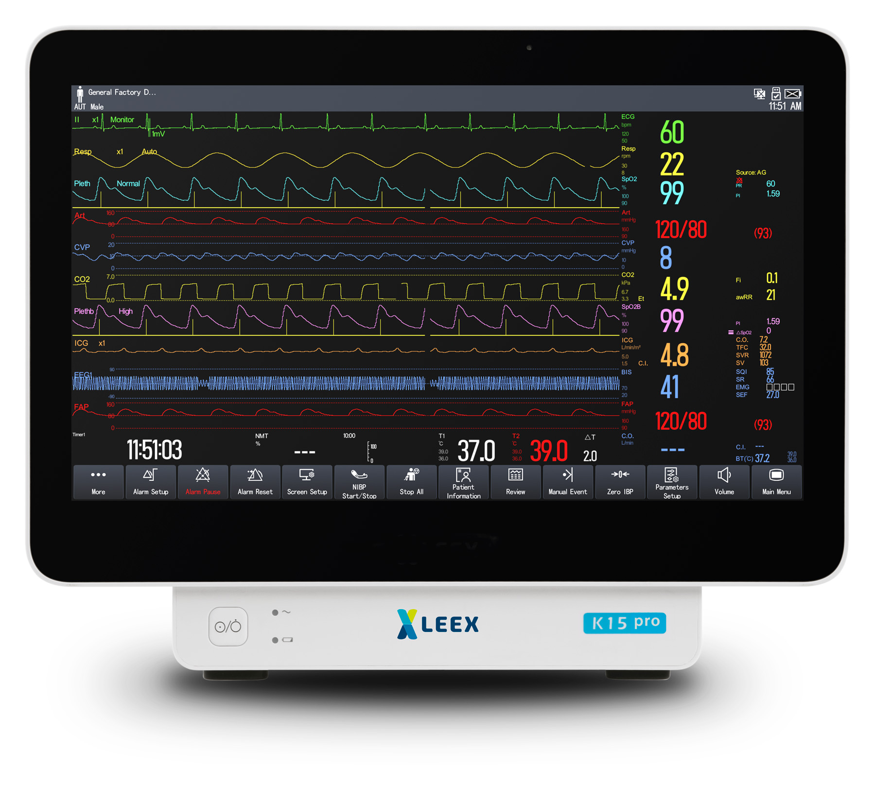 Intelex Monitor Pro Monitor Multiparamétrico Serie K Pro - LEEX